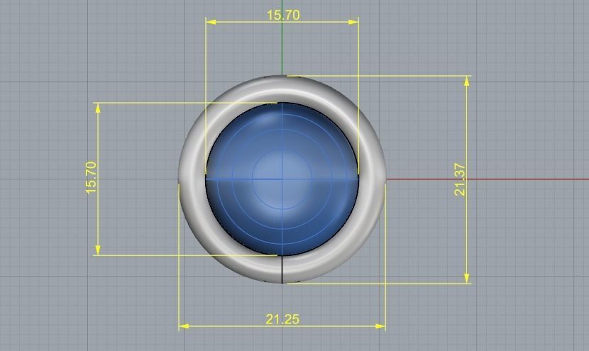 Pendant with pearl stone Model 1844 3D print model_5