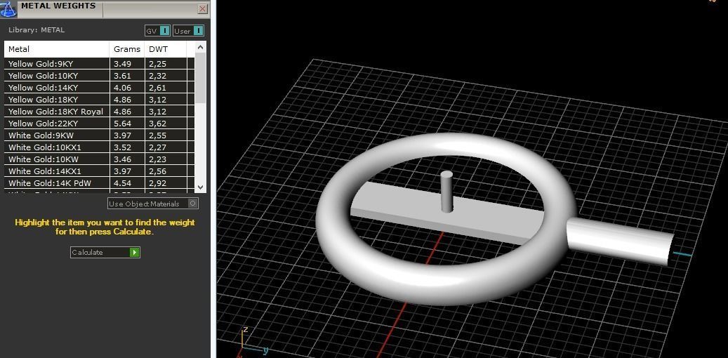 Pendant with pearl stone Model 1844 3D print model_7