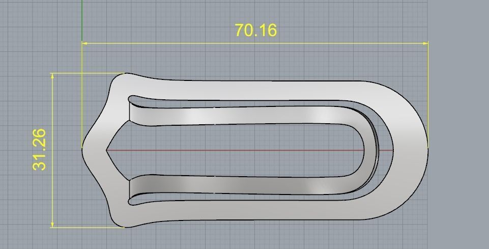 Money clip Model 1840 3D print model_5