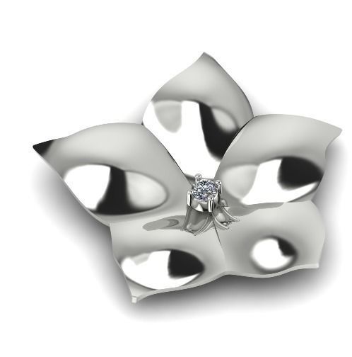 Leaf pendant Model 1858 3D print model_1