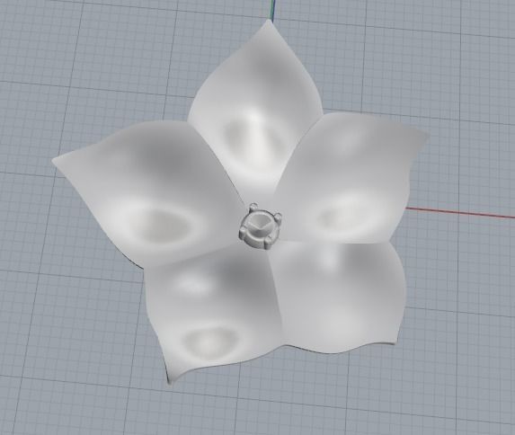 Leaf pendant Model 1858 3D print model_3