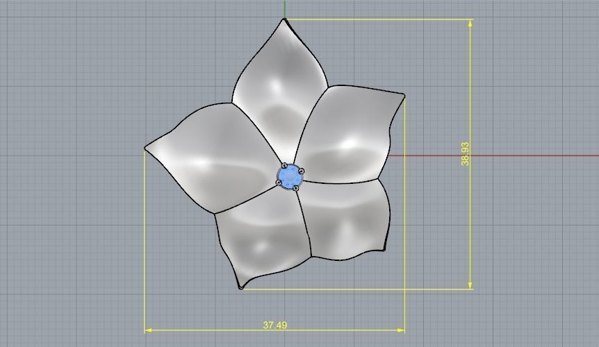 Leaf pendant Model 1858 3D print model_5