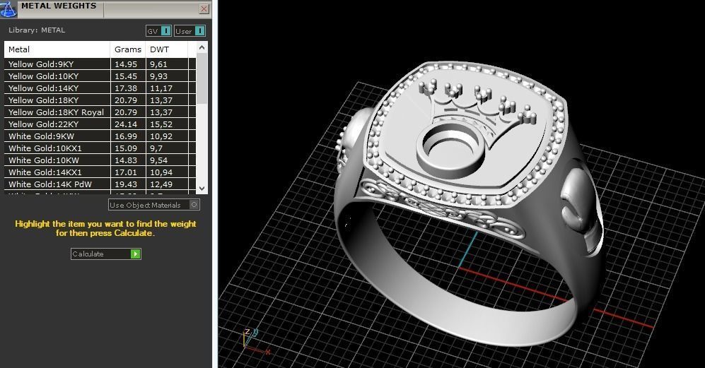 Crown ring Model 1856 3D print model_10