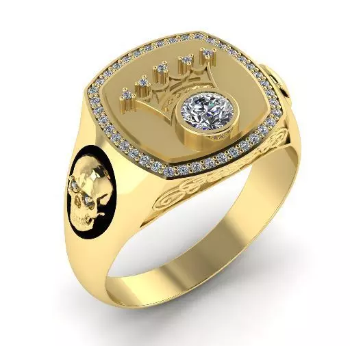 Crown ring Model 1856 3D print model_0