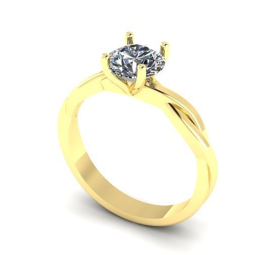 Soliter ring Model 1852 3D print model_1