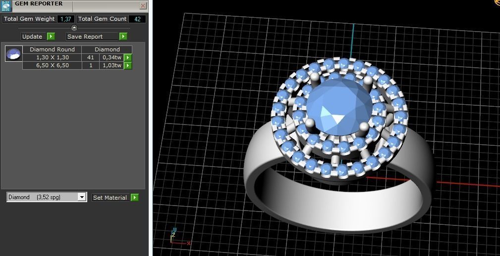 Ring Model 1868 3D print model_9