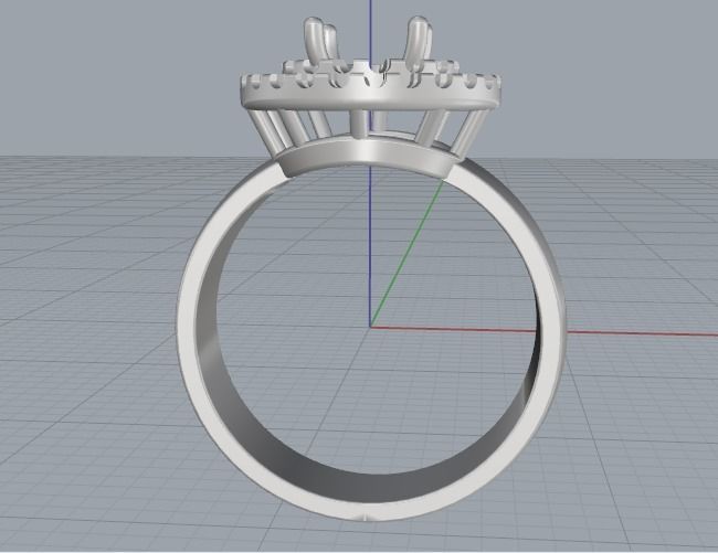 Ring Model 1868 3D print model_3
