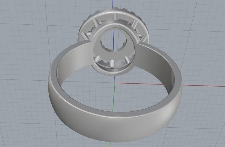 Ring Model 1868 3D print model_4