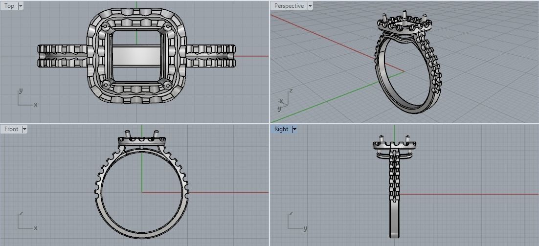 Ring Model 1867 3D print model_2
