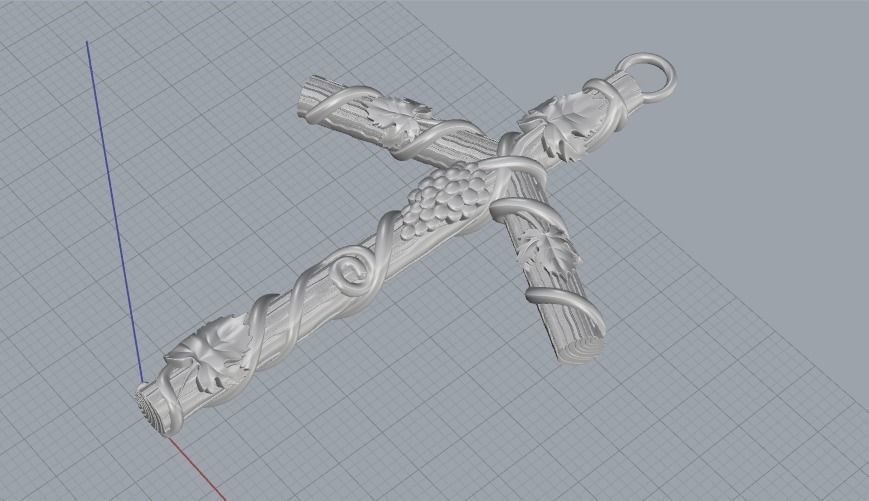 St Ninos cross Model 1861 3D print model_2
