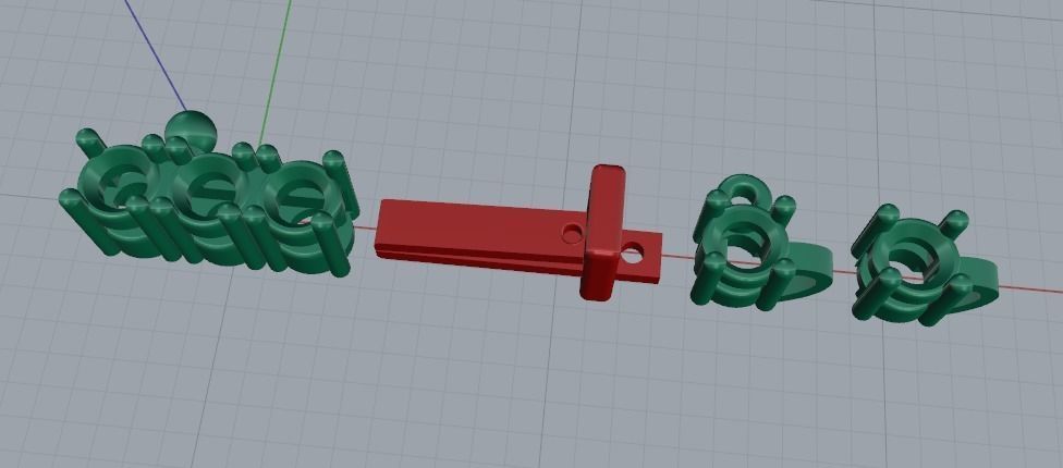 Bracelet Tenis Model 1874 3D print model_2