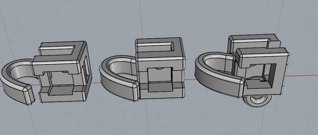 Bracelet Tenis Model 1873 3D print model_4