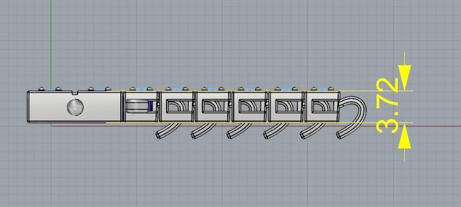Bracelet Tenis Model 1873 3D print model_6