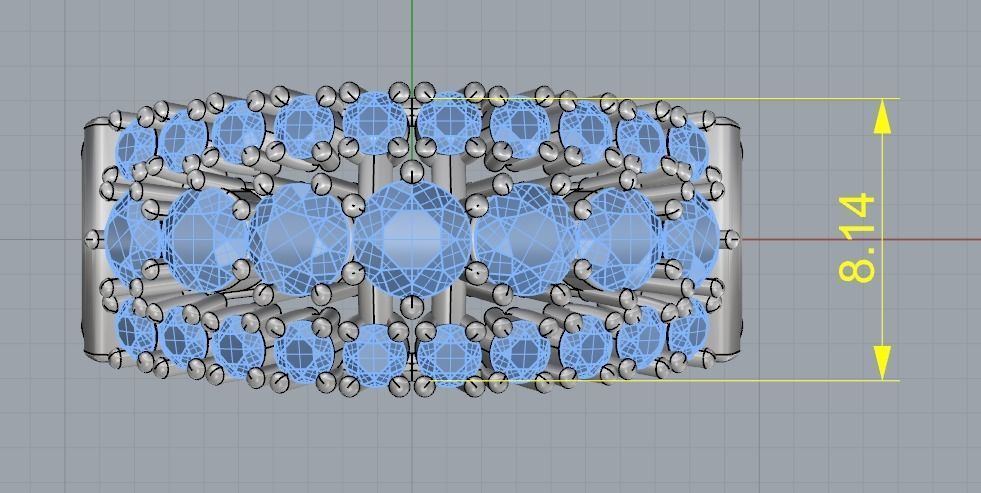 Ring 16mm Model 1871 3D print model_8