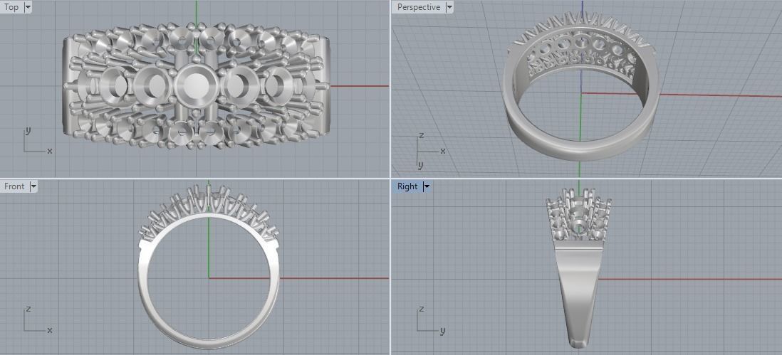 Ring 16mm Model 1871 3D print model_2