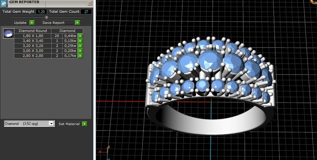 Ring 16mm Model 1871 3D print model_6