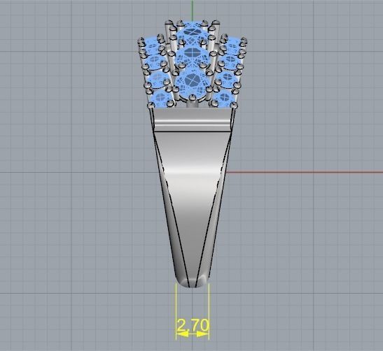 Ring 16mm Model 1871 3D print model_9