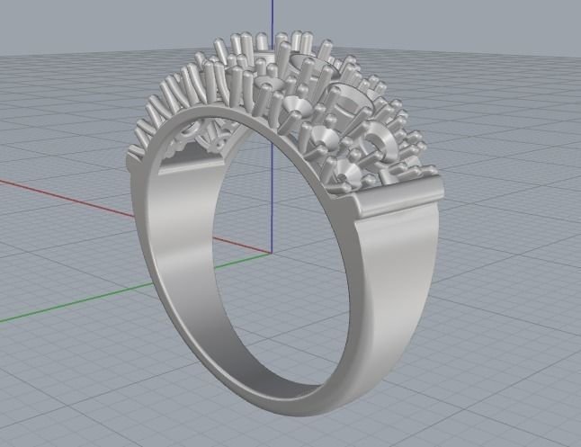 Ring 16mm Model 1871 3D print model_4