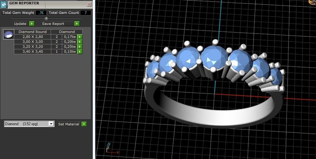 Ring 16mm Model 1869 3D print model_8