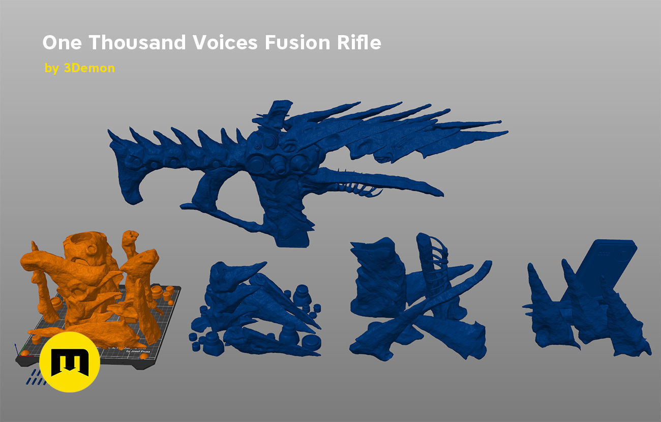 One Thousand Voices Fusion Rifle 3D print model_7