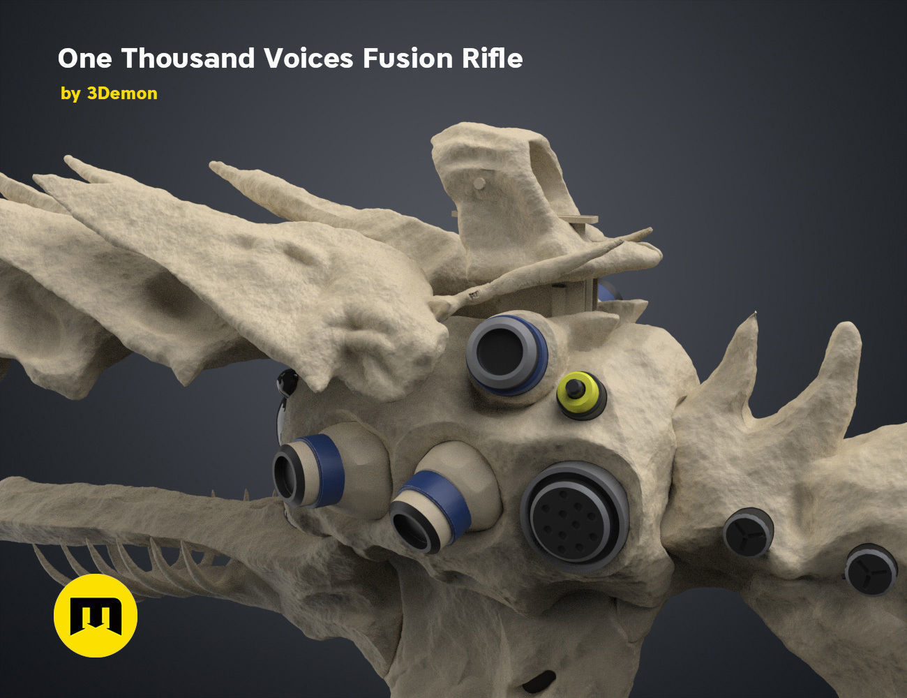 One Thousand Voices Fusion Rifle 3D print model_5