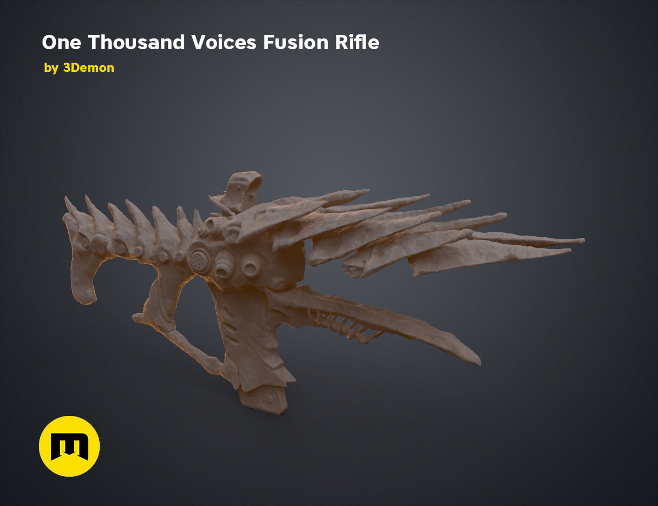 One Thousand Voices Fusion Rifle 3D print model_8