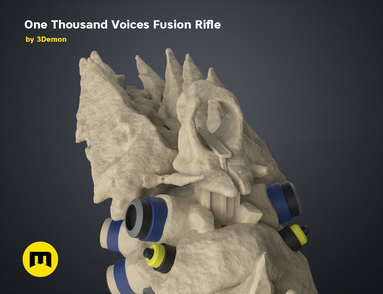 One Thousand Voices Fusion Rifle 3D print model_6