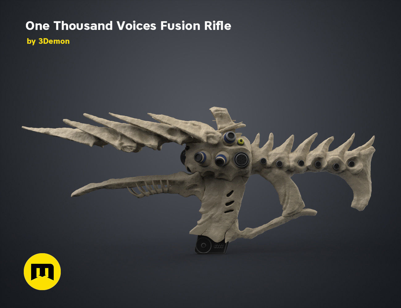 One Thousand Voices Fusion Rifle 3D print model_21