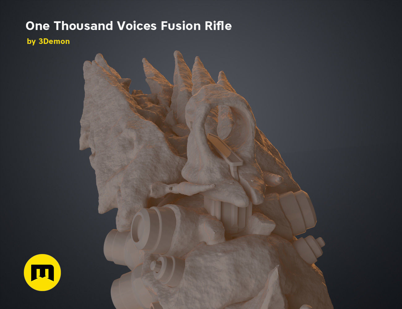 One Thousand Voices Fusion Rifle 3D print model_14