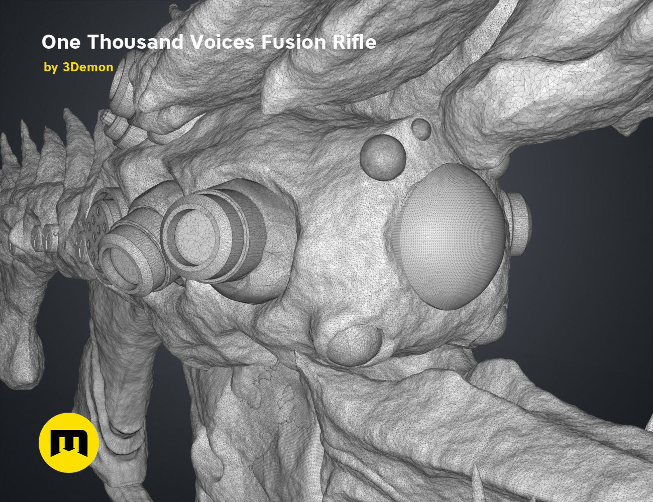 One Thousand Voices Fusion Rifle 3D print model_11