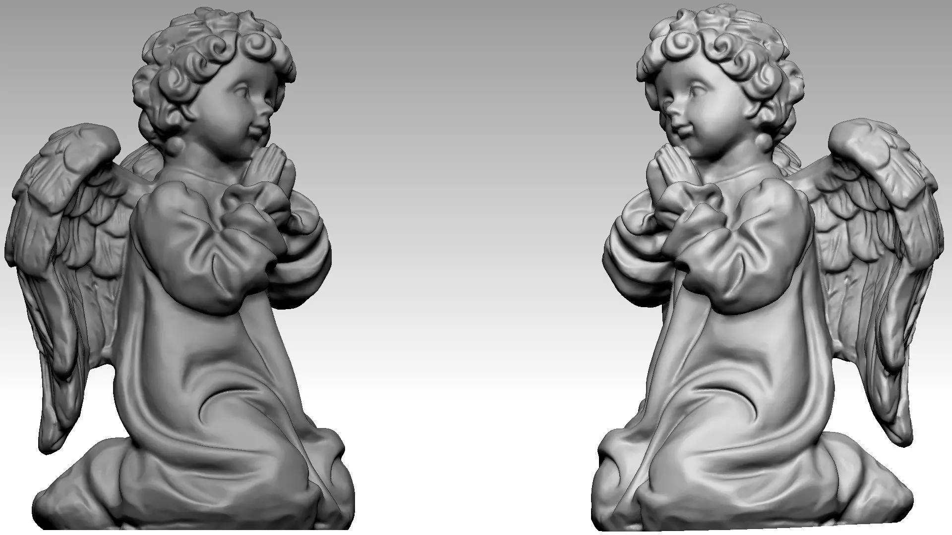 Angel Baby 3d print model 3D print model