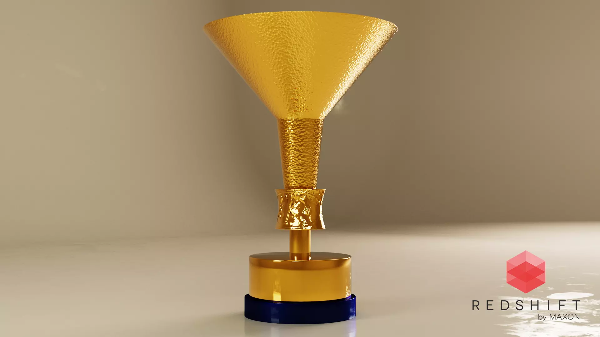 Serie A trophy 3D model_0