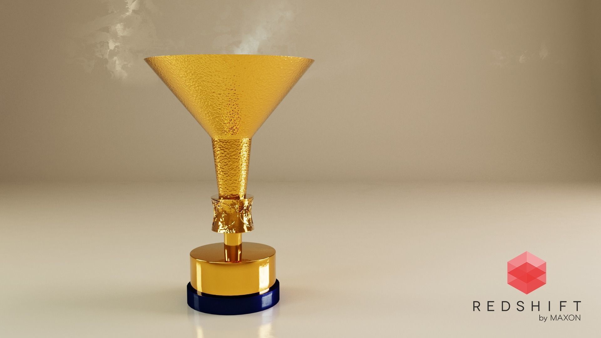 Serie A trophy 3D model_3