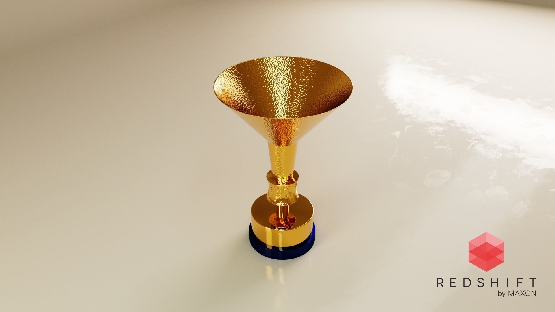 Serie A trophy 3D model_1
