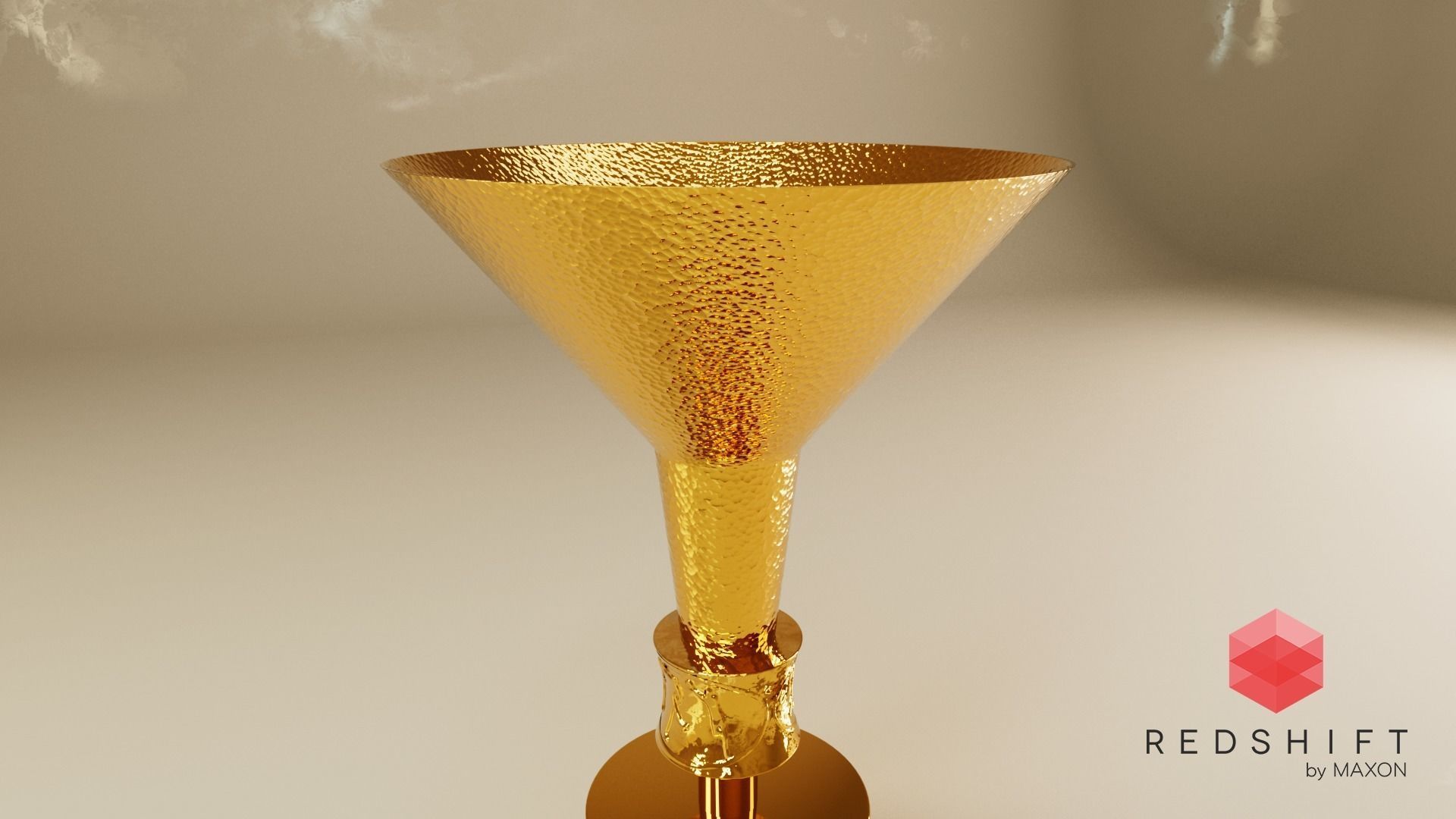 Serie A trophy 3D model_2