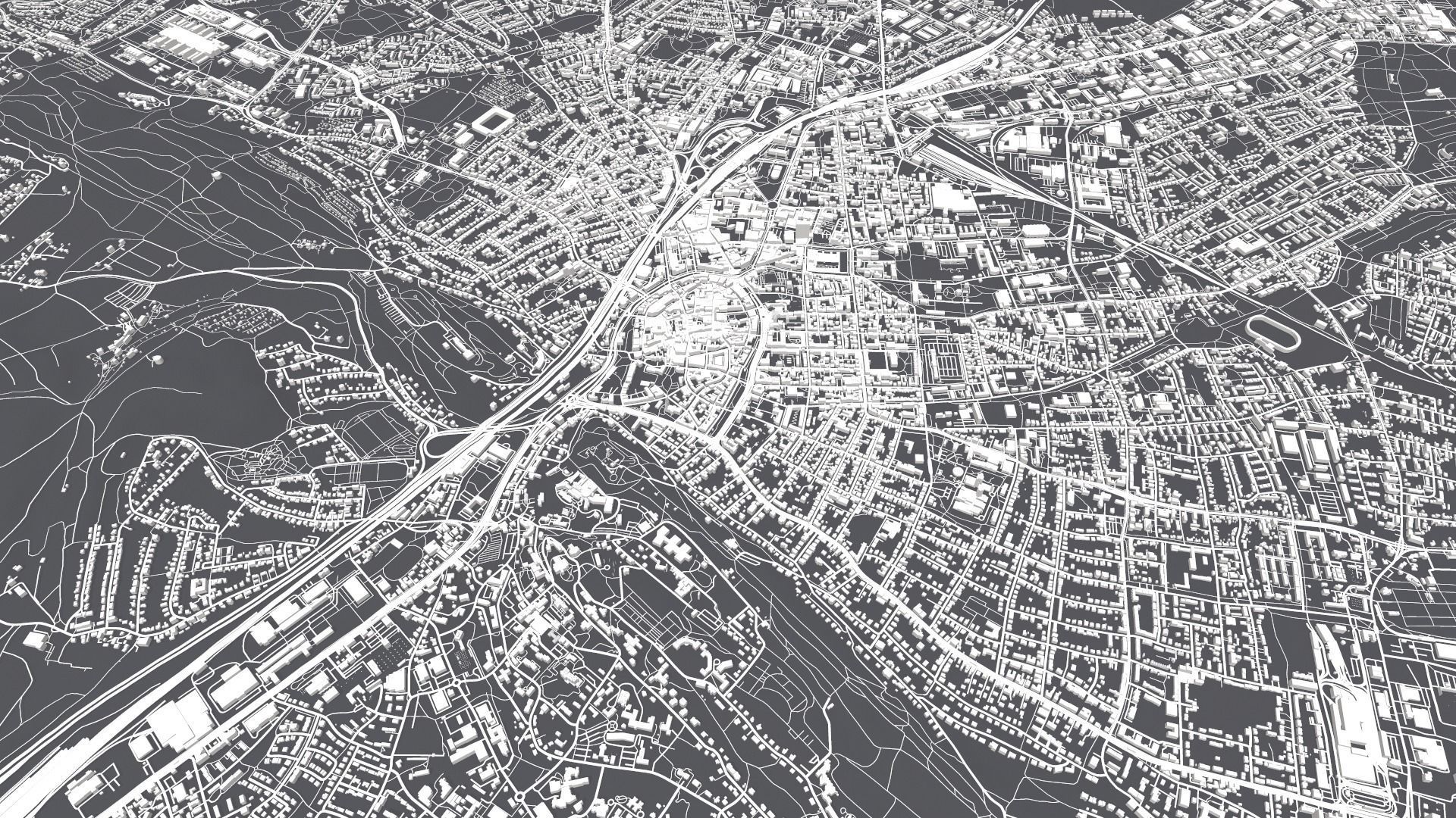 Cityscape Bielefeld Germany 3D model_7