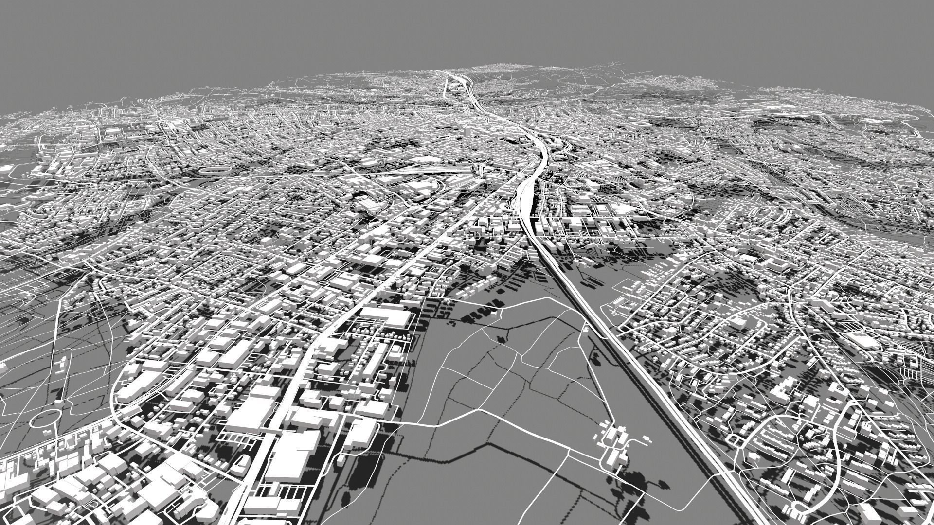 Cityscape Bielefeld Germany 3D model_12