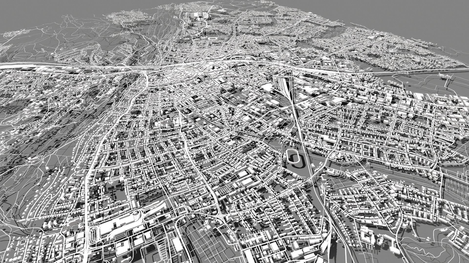 Cityscape Bielefeld Germany 3D model_6