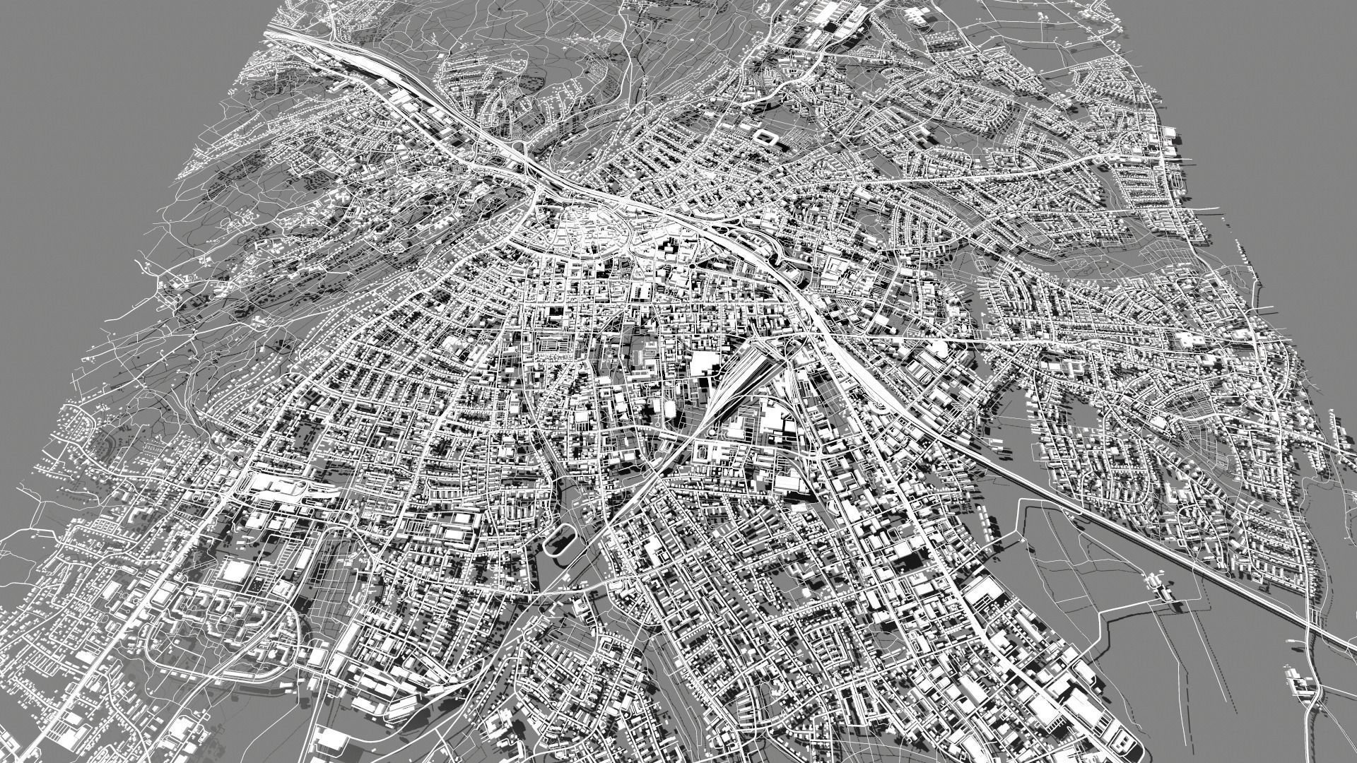 Cityscape Bielefeld Germany 3D model_5