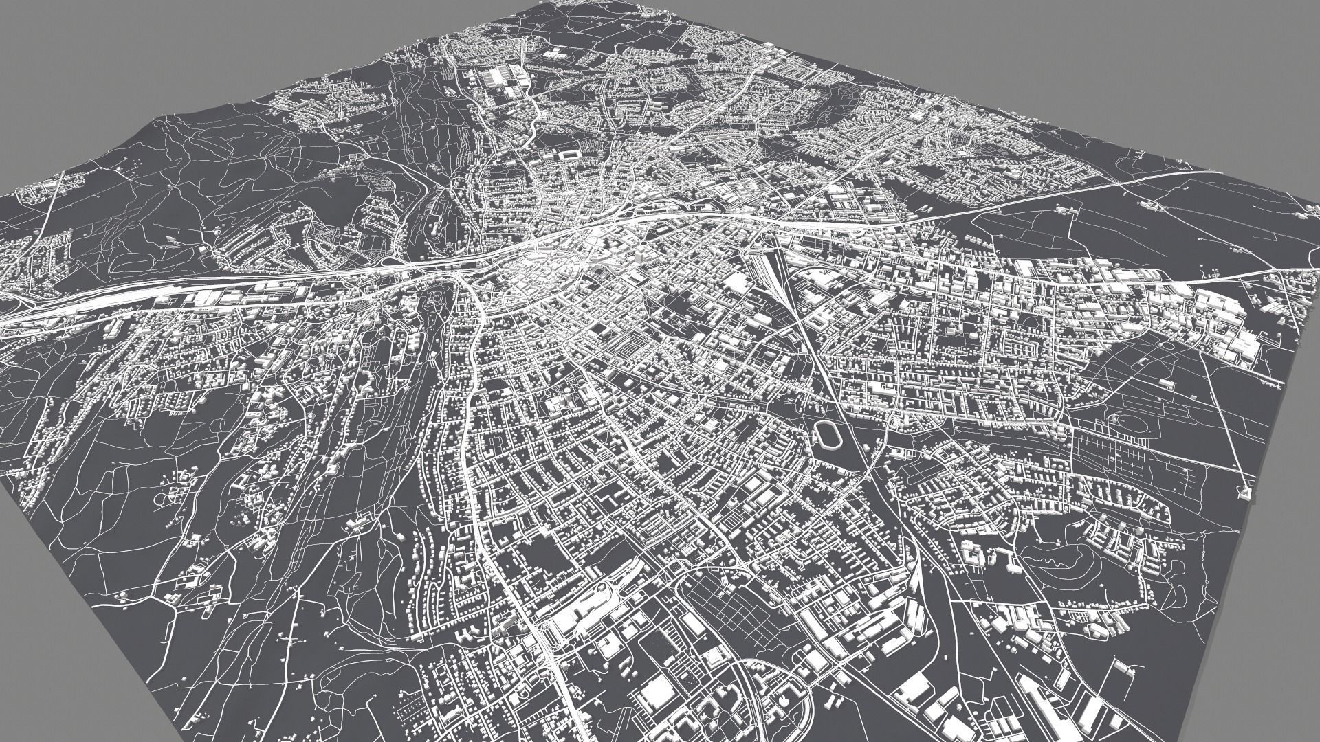 Cityscape Bielefeld Germany 3D model_9