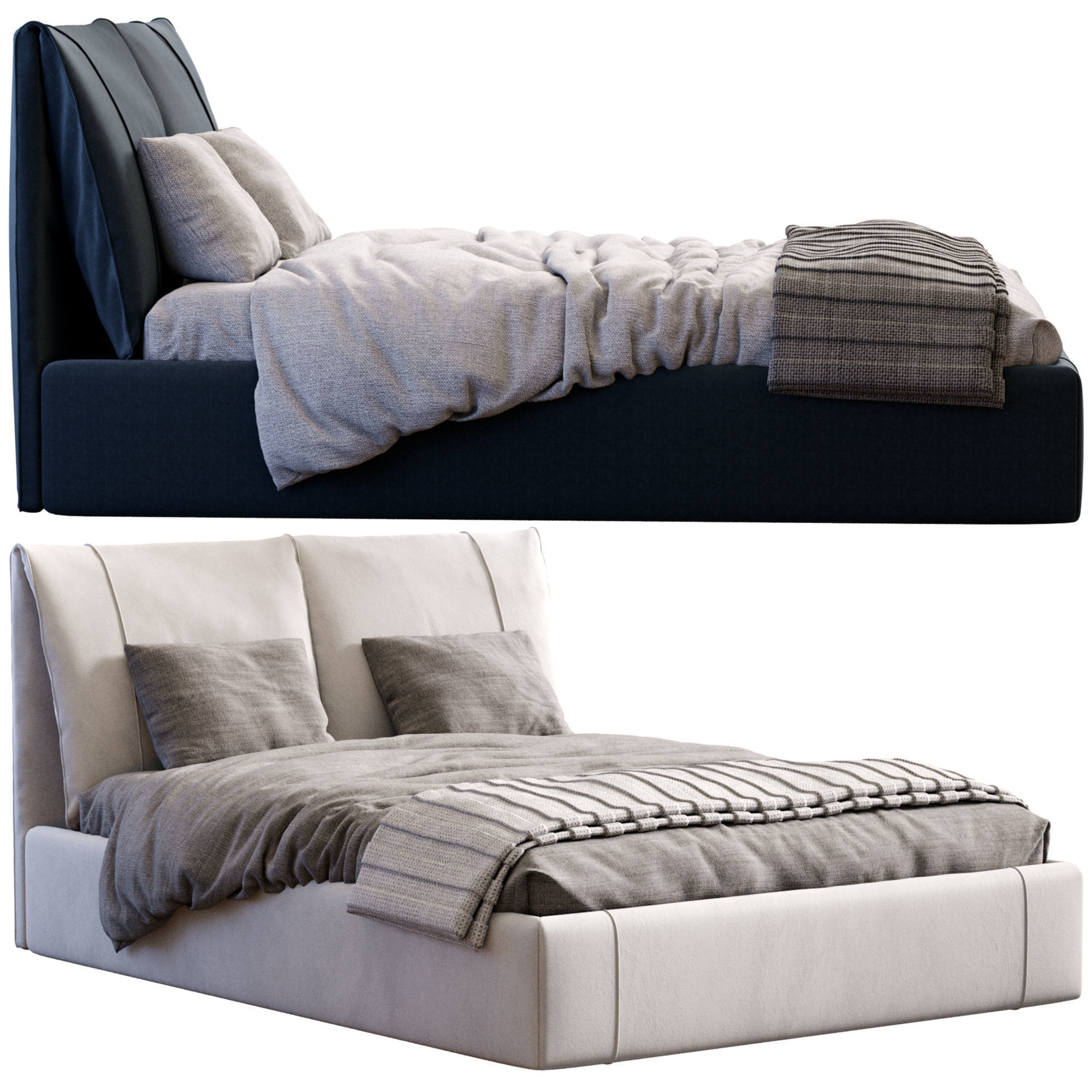 Bed Vailor 3D model_9