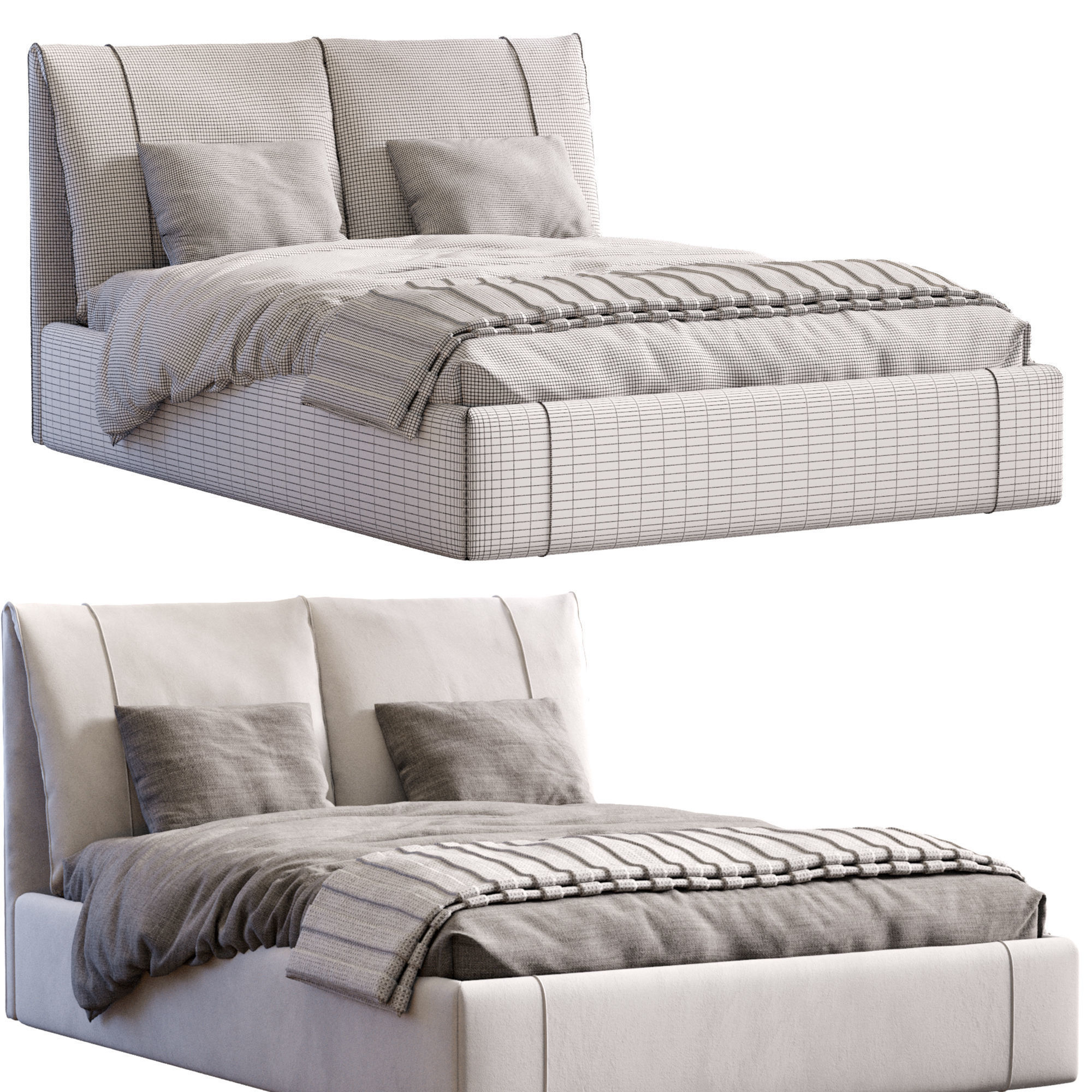 Bed Vailor 3D model_12
