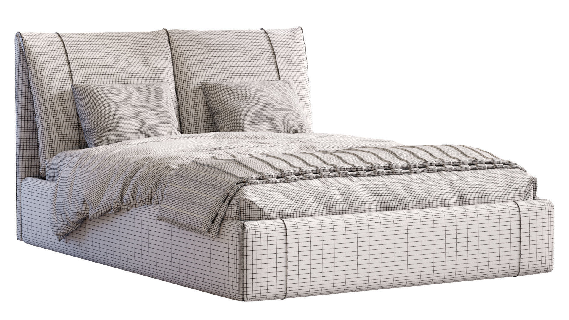 Bed Vailor 3D model_7