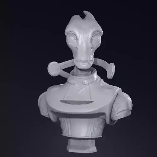 Mordin Solus  Mass Effect Bust 3d printing 3D print model