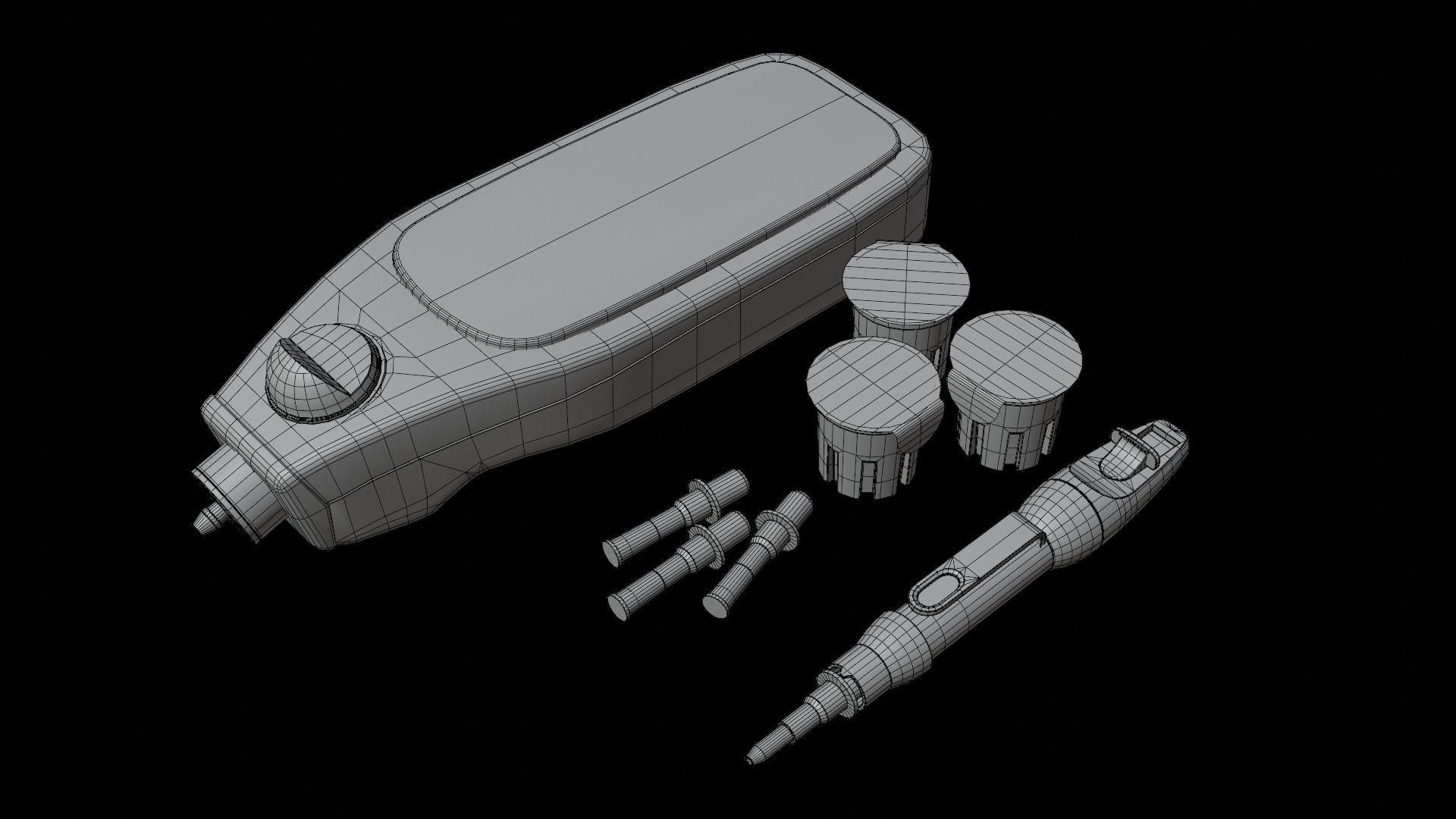 Glucose Meter Low-poly 3D model_14