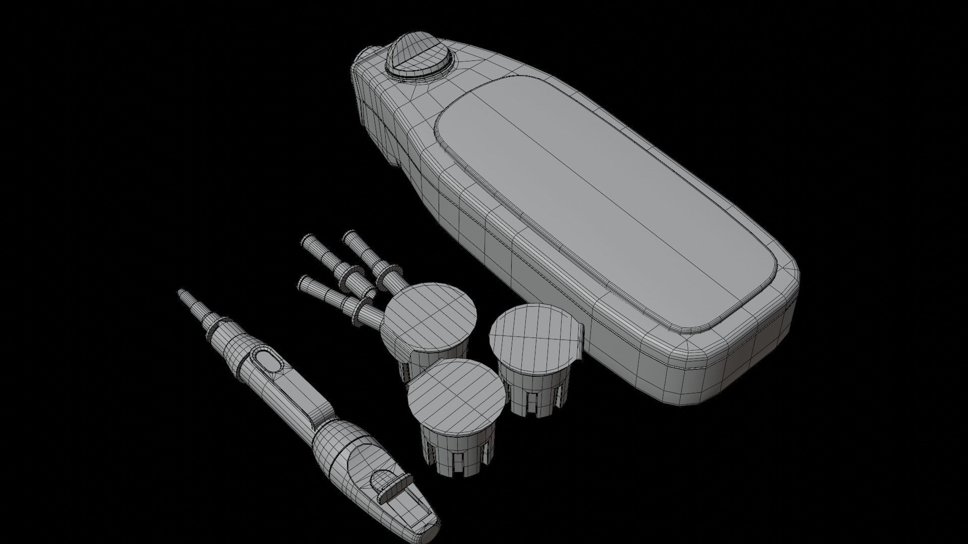 Glucose Meter Low-poly 3D model_15