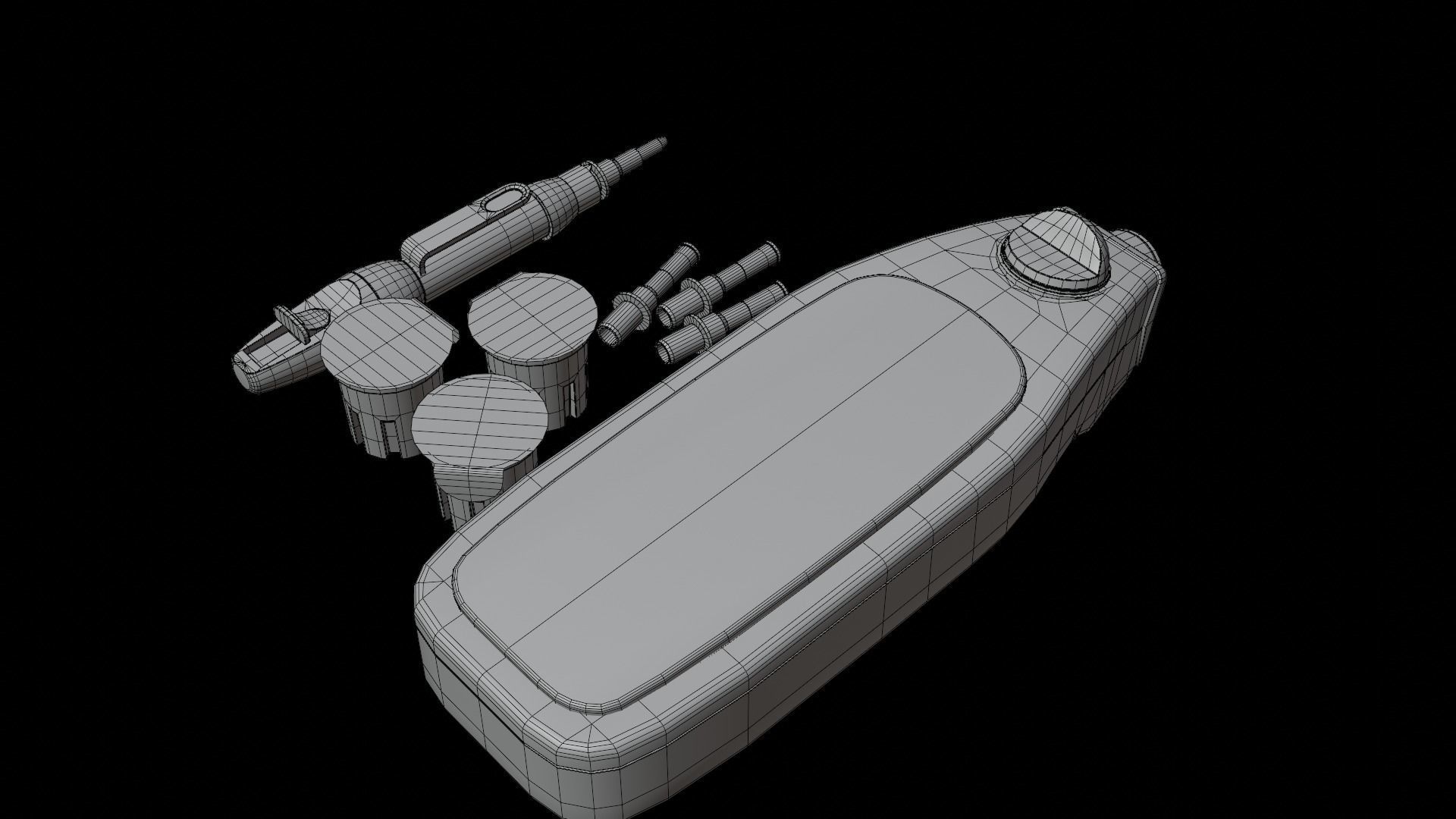 Glucose Meter Low-poly 3D model_16
