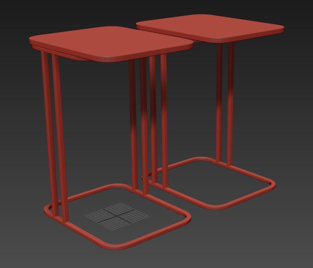 Trebor Side Tables by am pm 3D model_4
