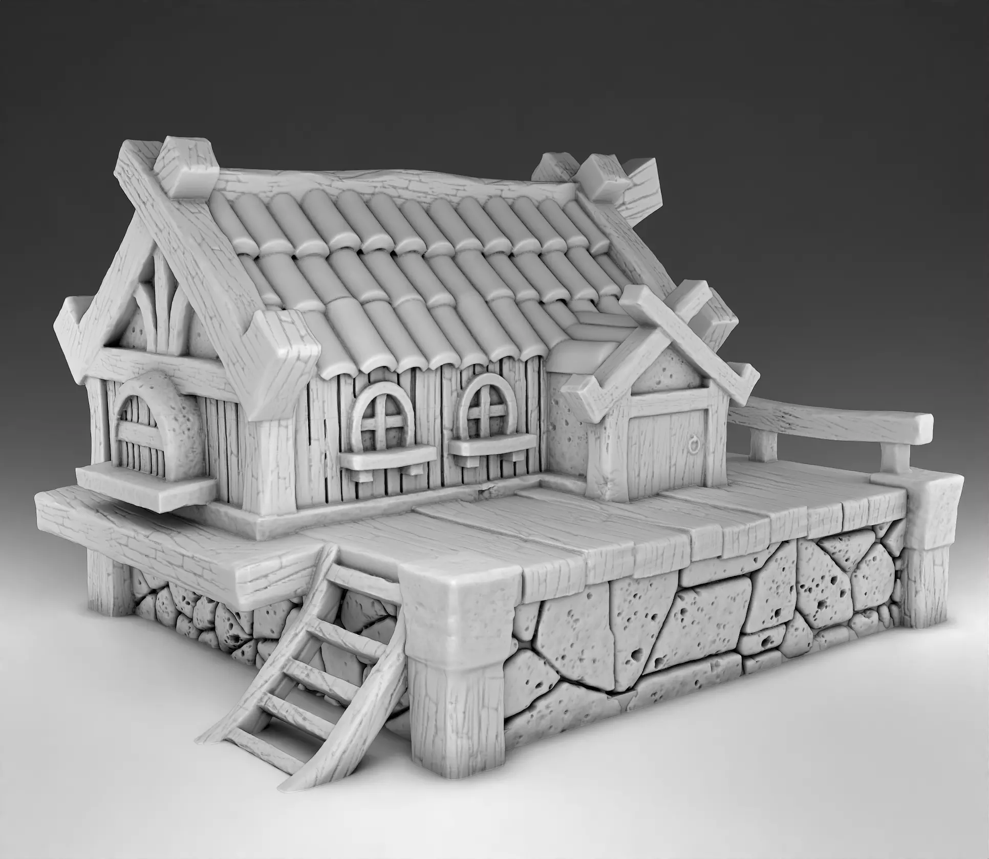 Farm architecture Set Part 1 3D print model_0
