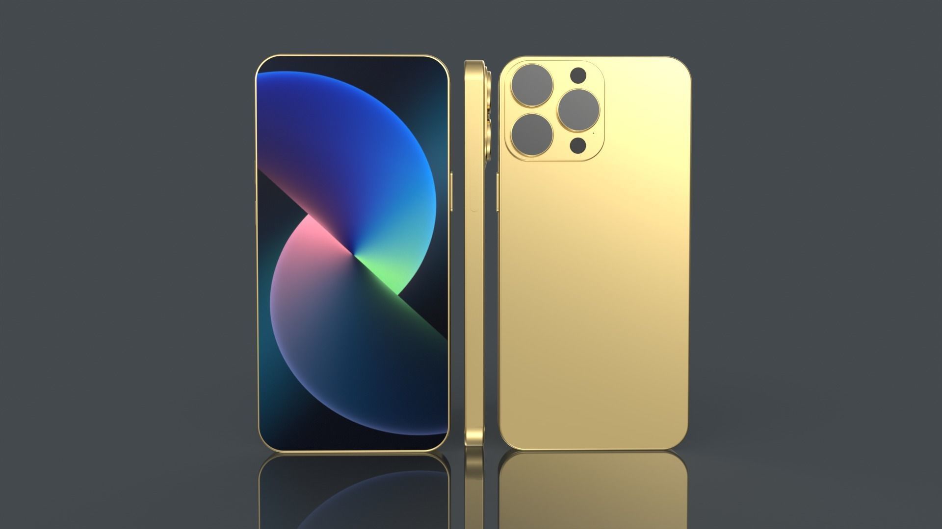 Phone 13 pro max 3D model_6